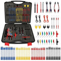 110 Pcs Automotive Circuit Test Lead Kit, Multimeter Test Leads Kit, Electrical Test Kit, Back Probe Kit Automotive, Relay Wire Connector Kit (with Black Carrying Case), Alligator Clips