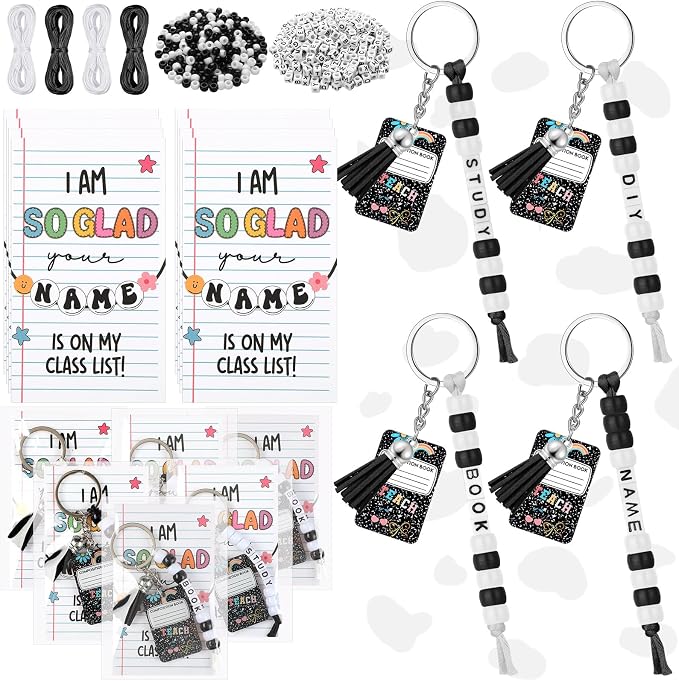 Suncalla 996 Pcs 24 Set Back to School Student Composition Keychain Kit | by Unknown