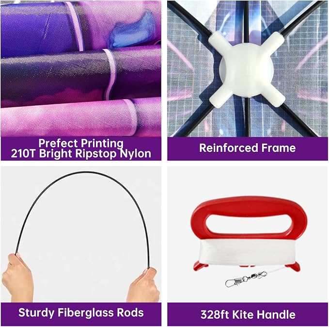 Butterfly Kites for Kids and Adults, 300ft String Handle Included - Image 6
