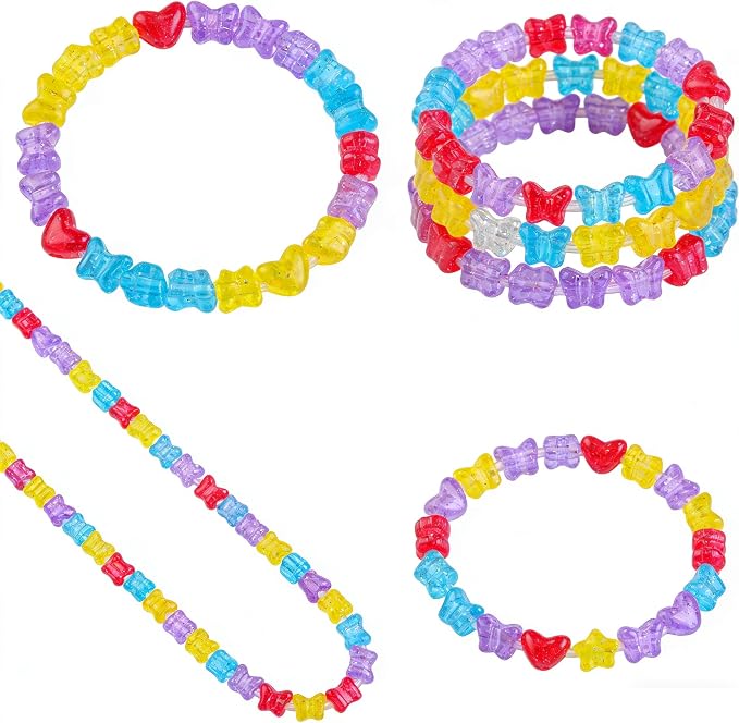 800PCS 6x9mm Valentine's Day Red Theme Pony Beads Bulk, Kandi Beads - Image 2