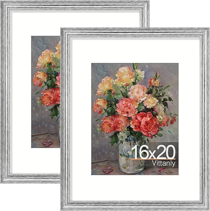 Vittanly 16x20 Picture Frames Set of 2, Ornate Vintage Photo Frame by Vittanly
