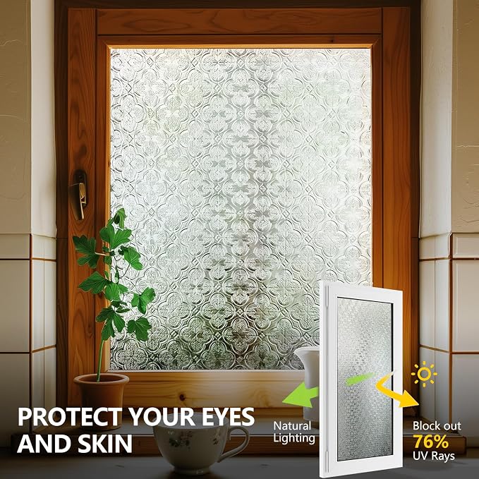 3D Stained Glass Window Film, Decorative Window Privacy Film - Image 3