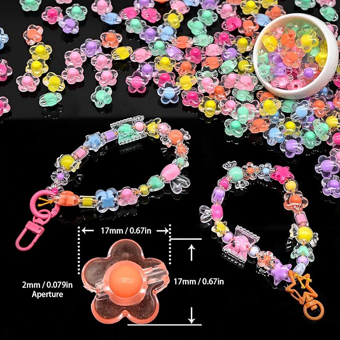 200+ pcs Candy Bulk Assorted Cute Kandi Beads - Image 2