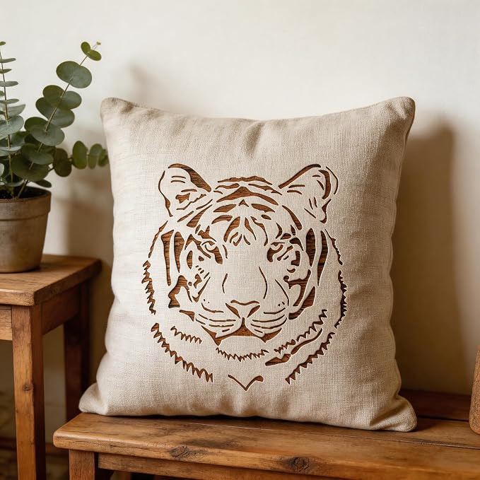 TIAMECH A4 Reusable Tiger Head Stencil - Image 3