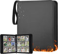 GERMUN Fireproof 3 Ring 9 Pocket Zipper Card Binder, 720 Double Sided Standard by GERMUN