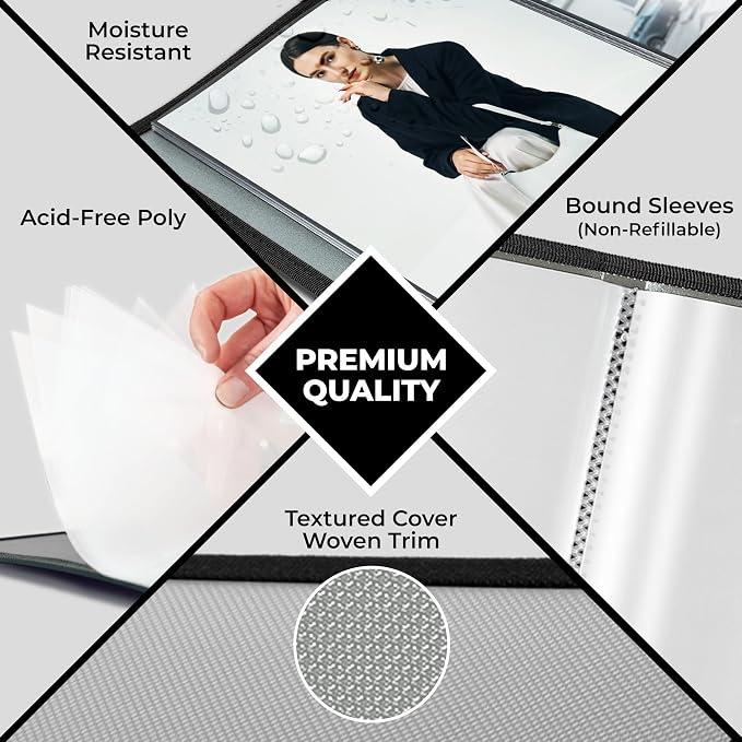 Dunwell Art Portfolio 8.5x11 Folder, Mounting Paper, Portfolio Binder - Image 4
