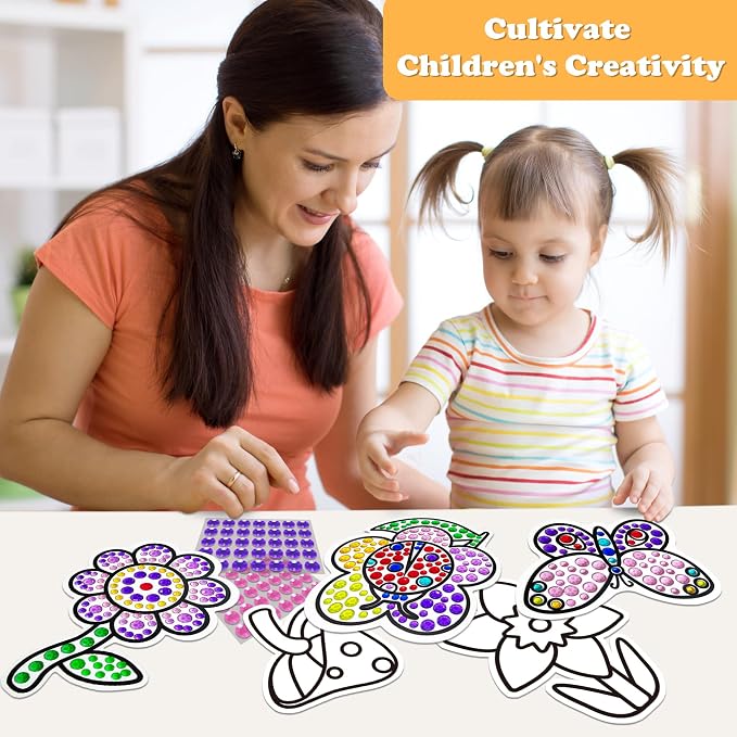 atydkug Window Suncatcher Gemstone Sticker Craft Kits - Image 4