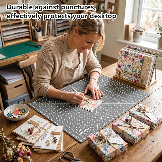 WorkLion Cutting Mat for Sewing: 24''x18'' Double-Sided Sewing Cutting Mat - Image 6