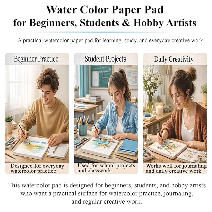 Ogfu Watercolor Paper Pad, Art Paper - Image 6