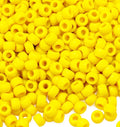 Auvoua 1000Pcs Pony Beads Bracelet 9mm Yellow Plastic Barrel Pony Beads by Auvoua