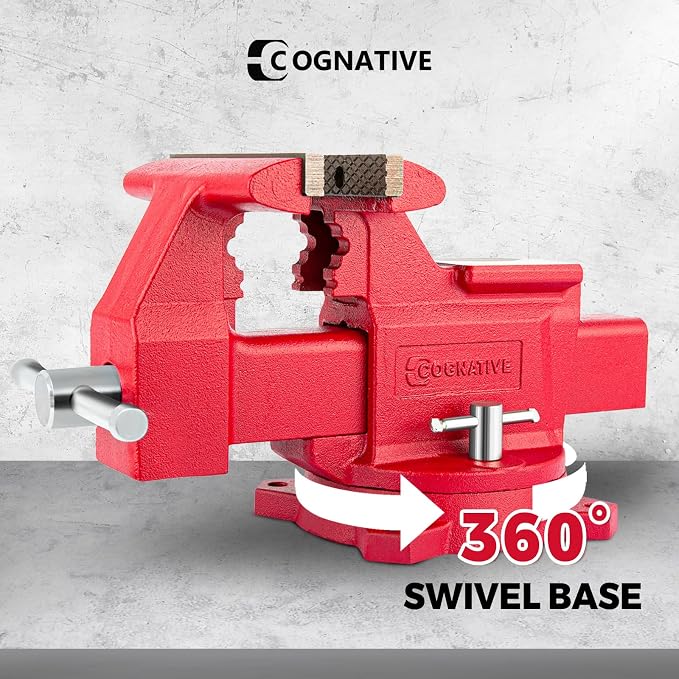 8" Heavy-Duty Bench Vise Ductile Iron Bench Vise - Image 4