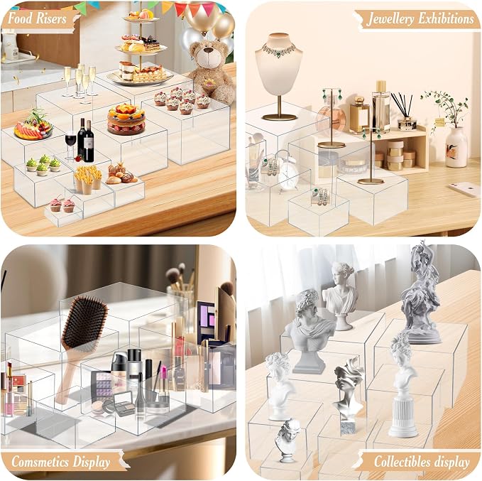 10 PCS Buffet Risers, Large Food Risers - Image 7