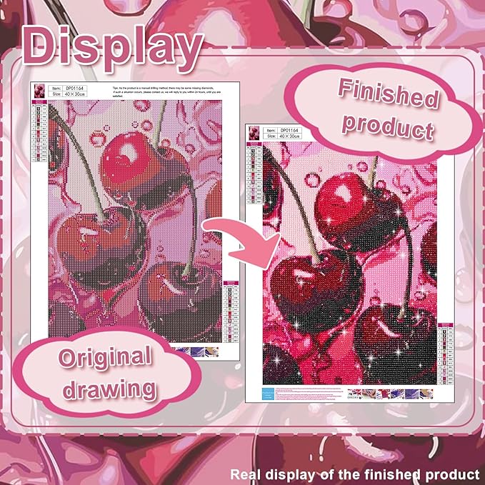 AIBOERL Cherry Diamond Art Kits - Image 3