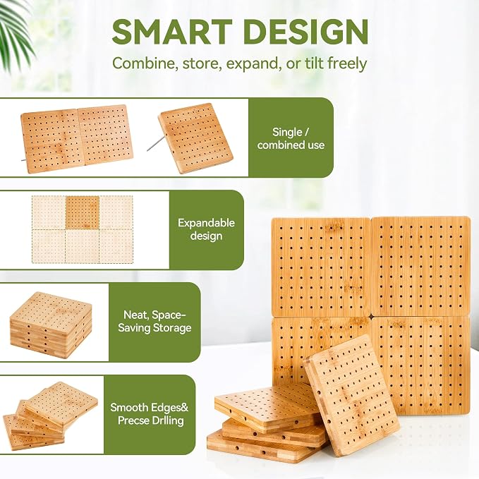 4-Pack 4.7" Crochet Blocking Boards - Image 4