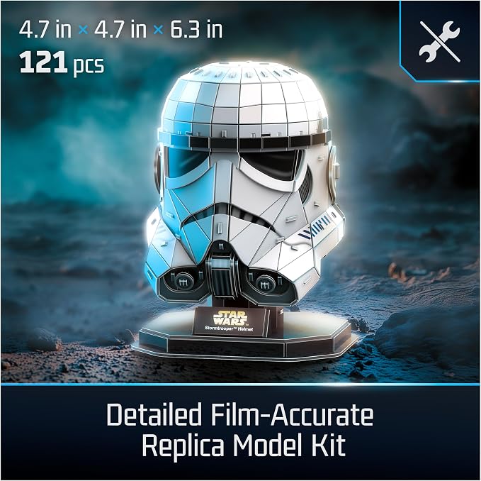 4D Build, Star Wars Stormtrooper Helmet 3D Model Kit - Image 2