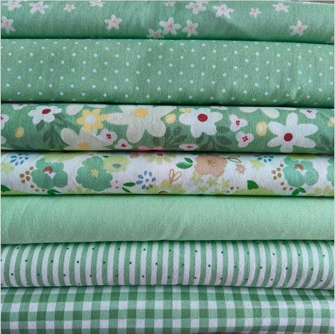 Cotton Fabric DIY Making Supplies Quilting Patchwork Fabric Fat Quarter Bundles by Antetek