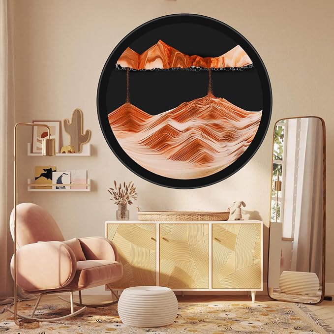 17.3" Moving Sand Art, 3D Sand Art Pictures Deep Sea Sandscape Living Room by Unknown