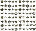 WOCRAFT 60pcs Antique Bronze Butterfly Charms Bracelet Charms by WOCRAFT