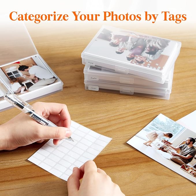 Lifewit 20 Pcs Photo Storage Box, Photo Albums 4x6 Pictures, Acid-Free - Image 7