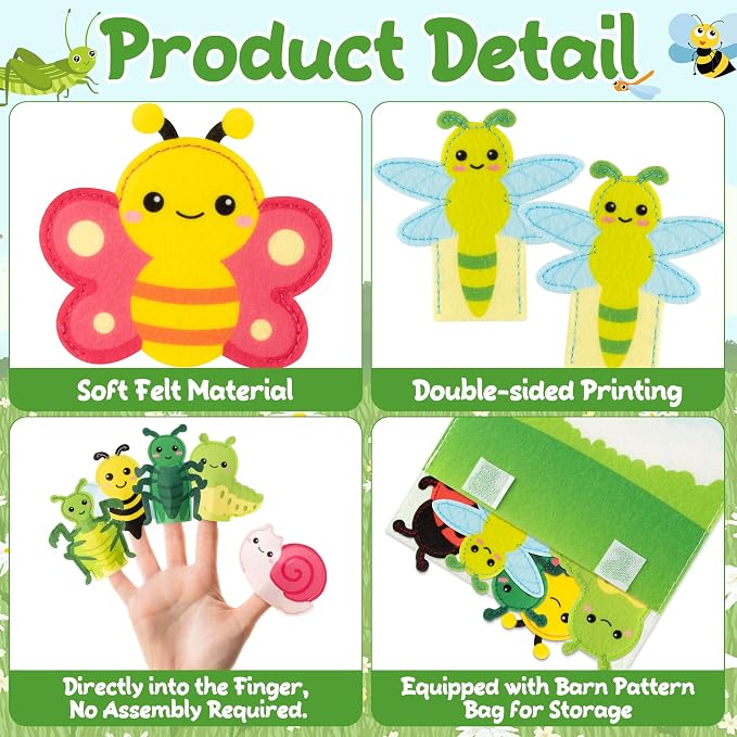 COcnny Insect Finger Puppets Craft - Image 4