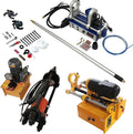TECHTONGDA 110V Portable Line Boring and Welding Machine with 100T Hydraulic Crawler Pin Pressing Machine, Auto Rotary Inner Boring Welder, European Connector, Track Pin Disassembly Tool