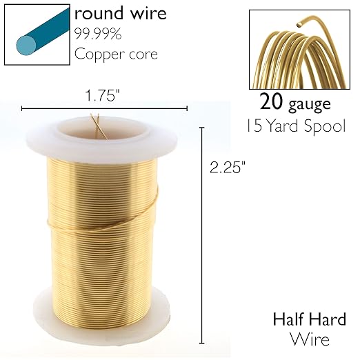 The Beadsmith Copper Jewelry Wire | 20 Gauge Craft Wire - Image 4