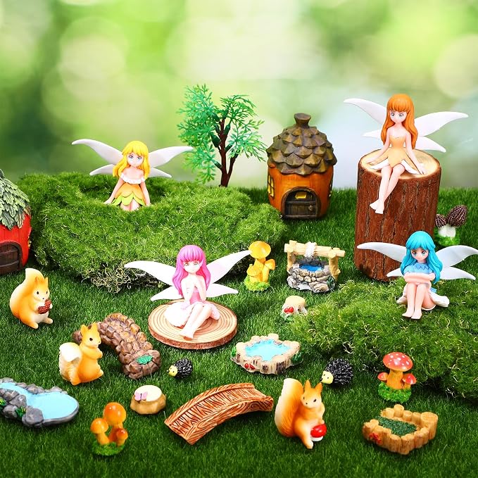25Pcs Fairy Garden Accessories, Miniature Garden Ornaments Landscape - Image 5