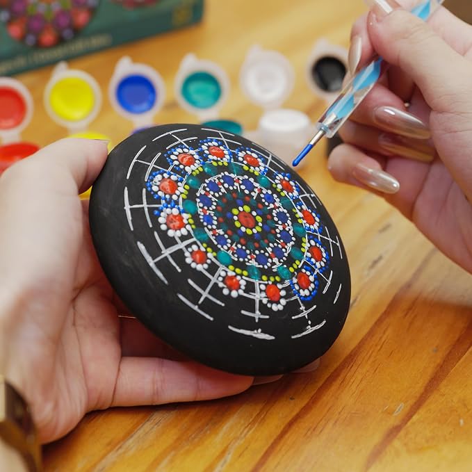 Mandala Rock Painting Kit – Mandala Dotting Tools Set - Image 8
