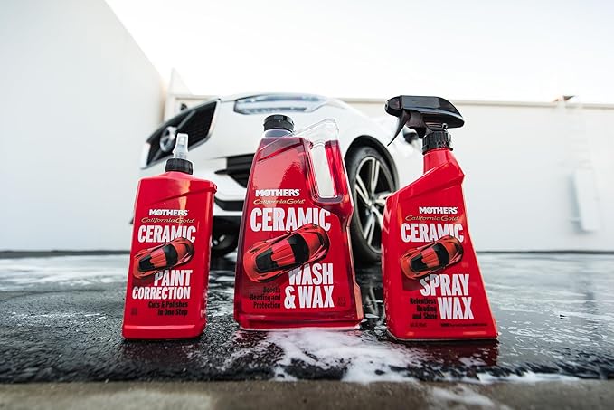 Mothers California Gold Ceramic Paint Correction, 12 oz. — Cuts, Polishes & Repairs, Preps, Removes Scratches, Swirls, Oxidation, Water Spots, Restores Color, Gloss, Depth & Shine (01712)