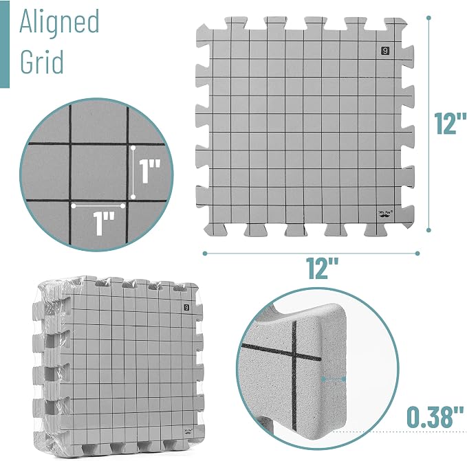Mr. Pen- Blocking Mats for Knitting & Crochet Projects, Water & Heat Resistant - Image 4