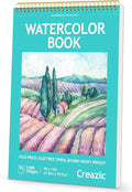 9"x12" Watercolor Paper Pad, Spiral Bound by Unknown
