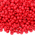 1000Pcs Pony Beads Bracelet 9mm Red Plastic Barrel Pony Beads by Auvoua