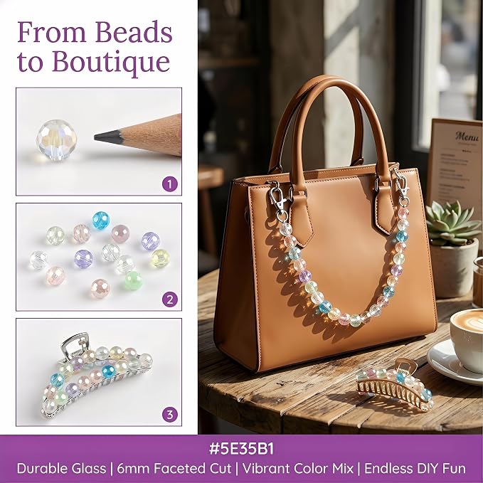 Premium Austrian Glass Beads, Mix Assorted Glass Beads - Image 6