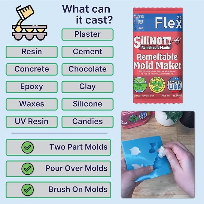 Remeltable Silicone Mold Making Kit 16oz. - Image 4