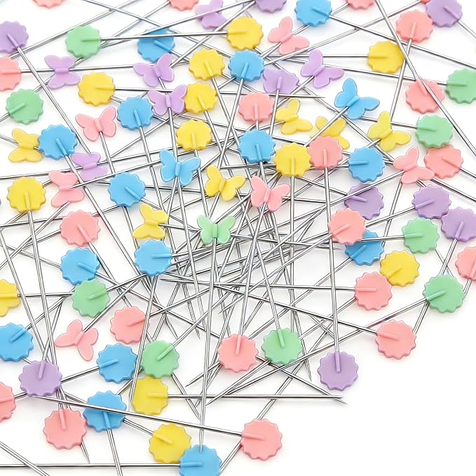 Elisel 200 pcs Multicolor Straight Pins Straight Quilting Pins Craft - Image 4