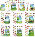 24 Sheets Insect & Bugs Jar Scene Stickers, Make Your Own Bug Jar Sticker by DUJAA