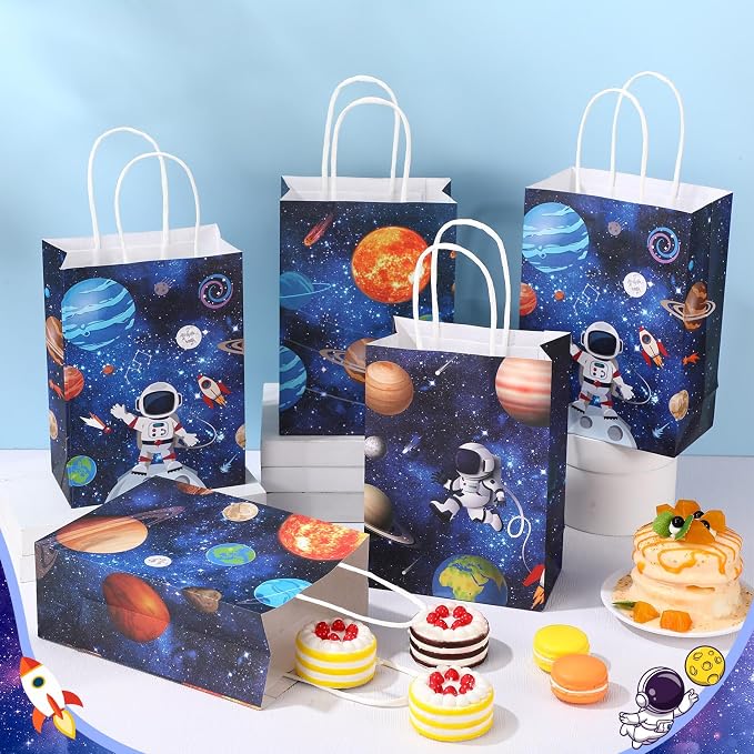 Gaillty 24 Pcs Outer Space Party Favor Bags Galaxy Goodie Gift Bags - Image 7
