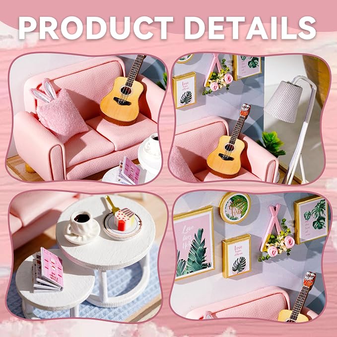 Flever Dollhouse Miniature DIY House Kit Creative Room - Image 4