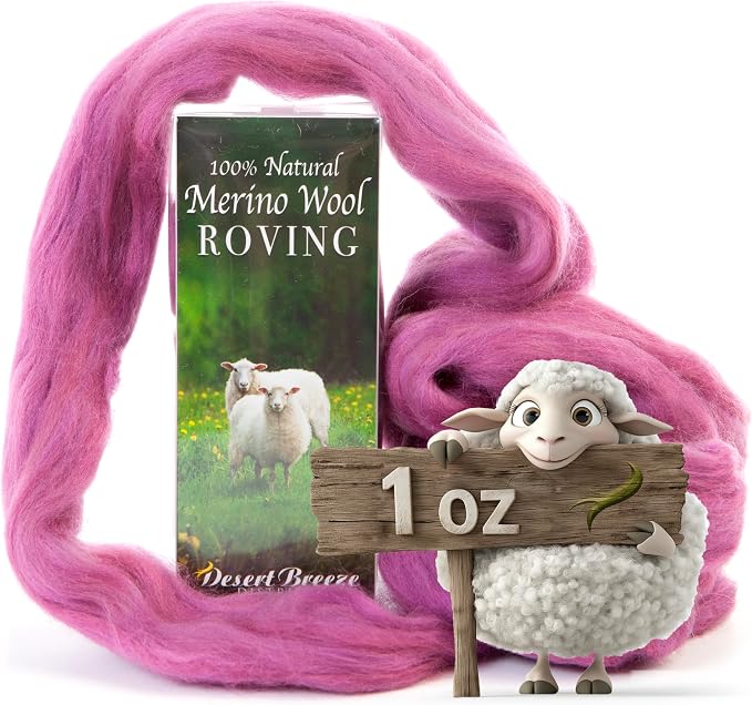 100% Natural Merino Wool Roving by DesertBreezeDistributing