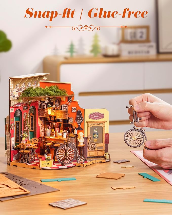 ROBOTIME DIY Miniature House Kit, Mini Diorama House - Image 9