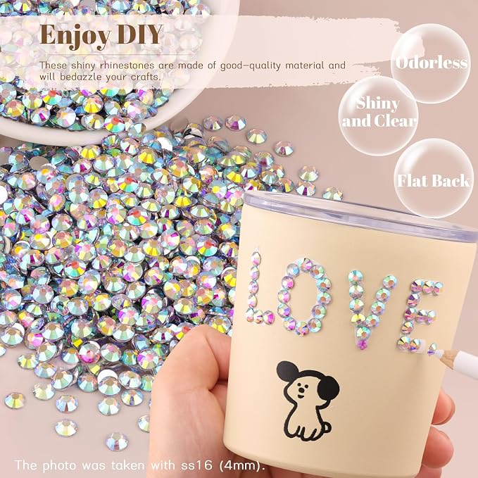 4000PCS 5mm Resin Rhinestones Bulk - Image 4