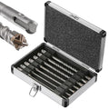 kit 8inch Concrete Drill Bit Set Cross-Type Double Thread Carbide Material Suitable for Concrete, Brick, Cement Walls, Stone, Hammer Drill Bits for Concrete