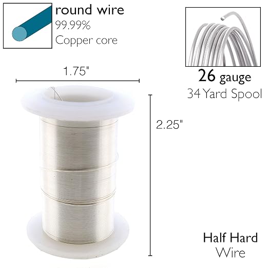 The Beadsmith Wire Elements 26-Gauge Lacquered Tarnish-Resistant Copper Wire - Image 4