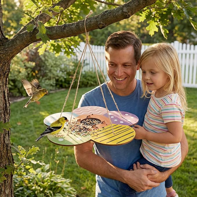 12 Pack Wooden Bird Feeder Painting Kits - Image 7
