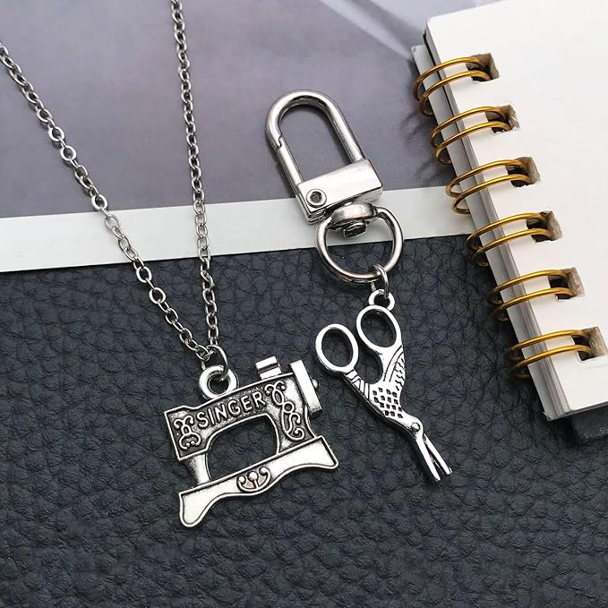 WOCRAFT 60pcs Antique Silver Sewings Bracelet Charms - Image 6