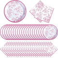 Zhehao 120 Pcs Disposable Paper Plates and Napkins Bulk Birthday Party by Zhehao