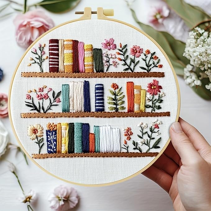 JOZYSH 8'' Flowers Embroidery Kit by Unknown