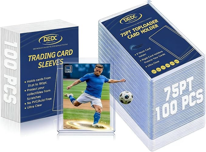 DEDC 75pt Toploads and Penny Sleeves Bundle by DEDC