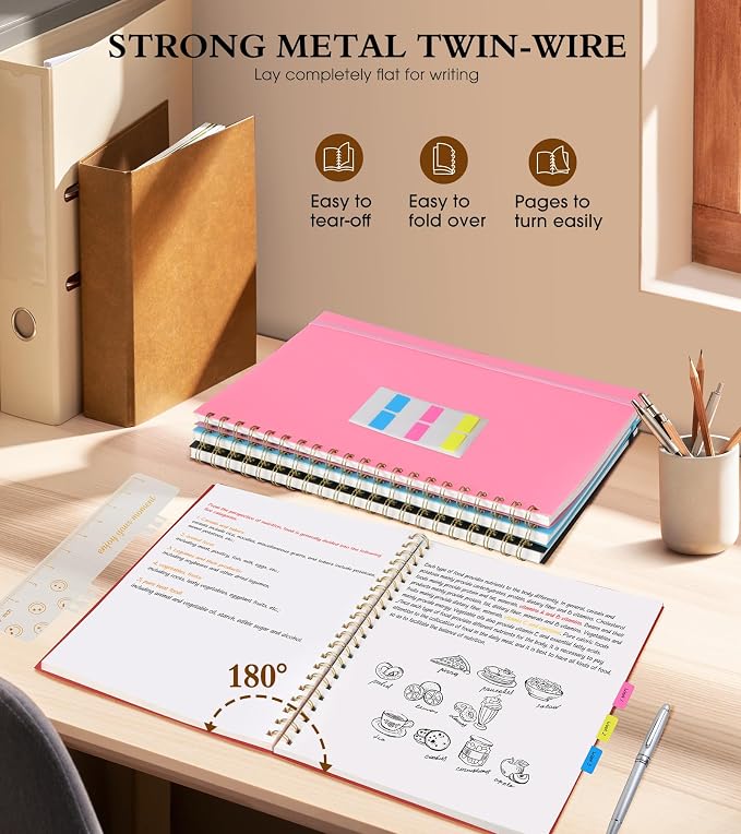 Blank Spiral Notebook Journal 8.5” x 11”, A4 Large Sketch Book - Image 6