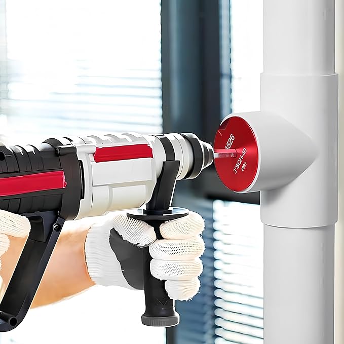PVC Pipe Reamer Kit, 6PCS Inside Pipe Reamer Tool, ABS CPVC PVC Fitting Saver for Standard 1/2" Drills, Aluminum Drain Water Plumbing Tools for SCH40 (3/4'', 1'', 1-1/2'', 2'', 3'', 4'')